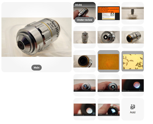 Objectif microscope olympus - objectif,